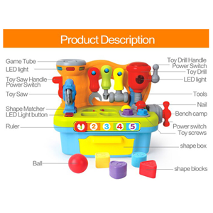 اسباب بازی میز ابزار آموزشی موزيکال هولی تويز Hola Toys مدل 907 -اسباب بازی